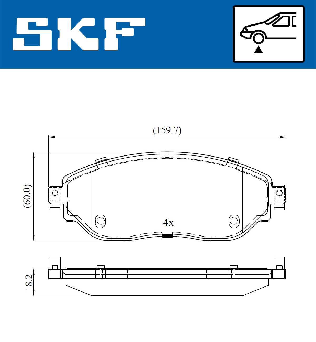 SKF Remblokset VKBP 80012