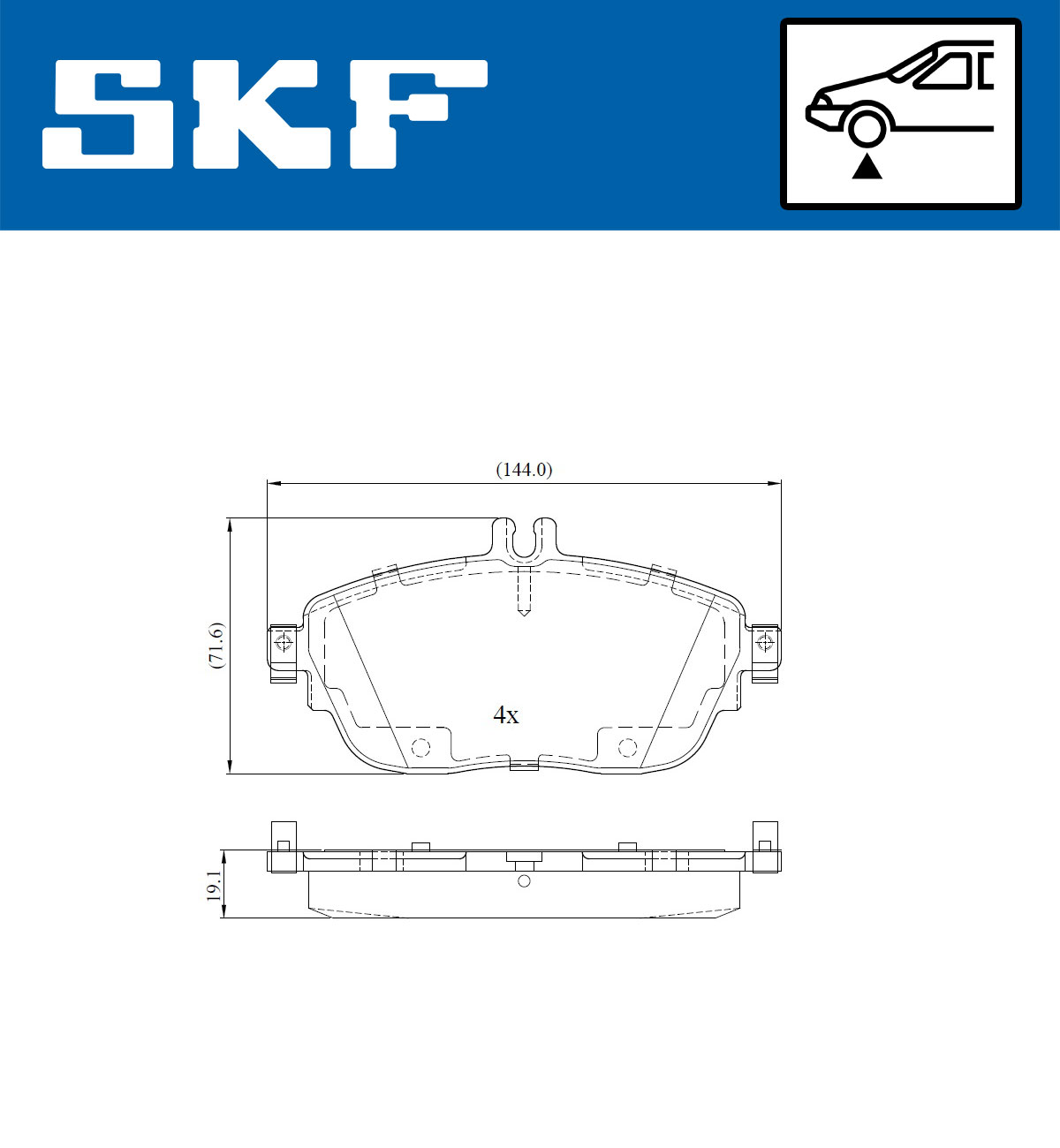 SKF Remblokset VKBP 80028