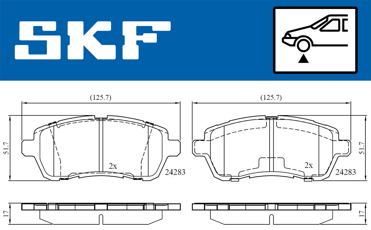 SKF Remblokset VKBP 80031