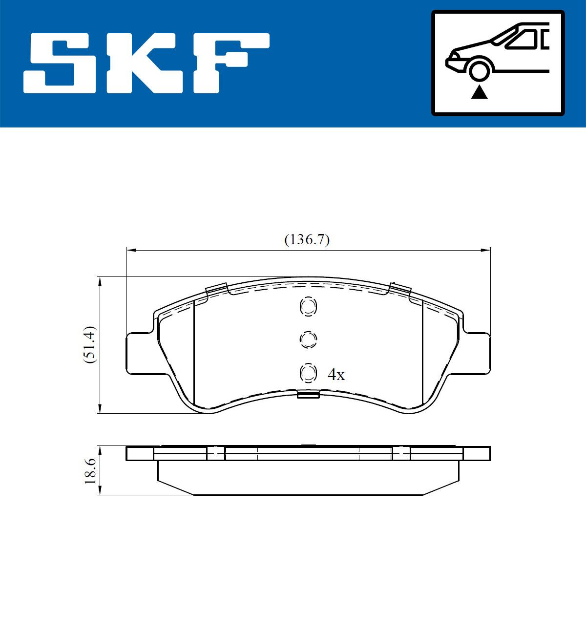 SKF Remblokset VKBP 80040