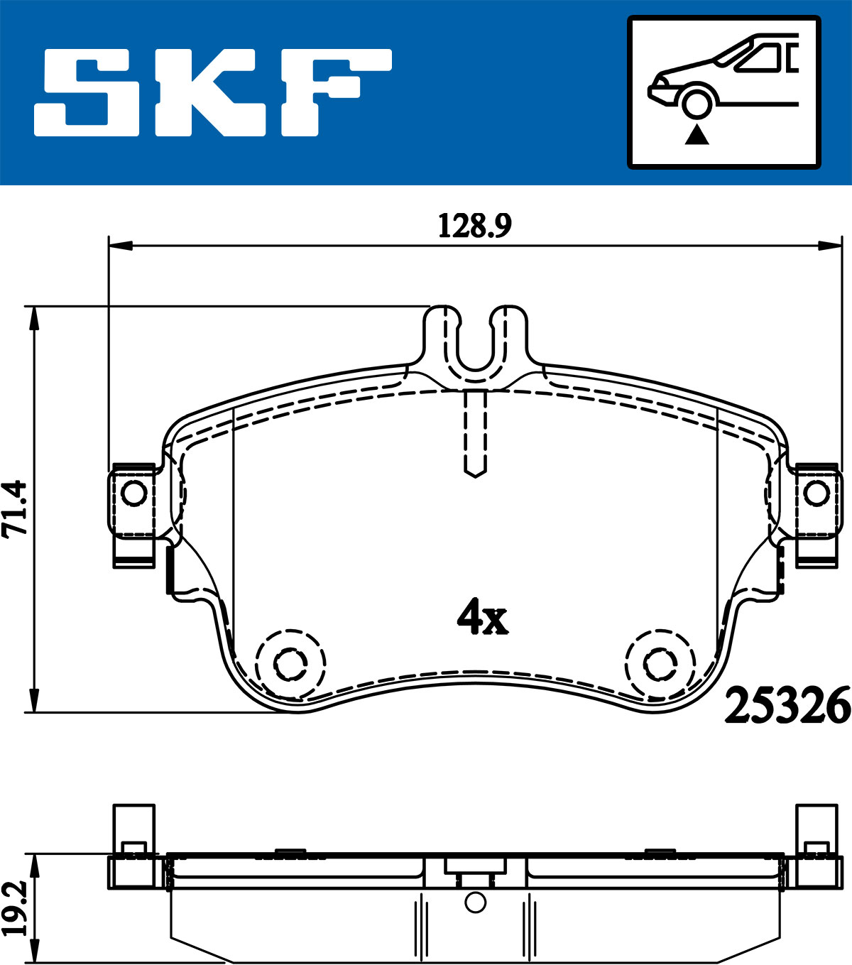 SKF Remblokset VKBP 80099