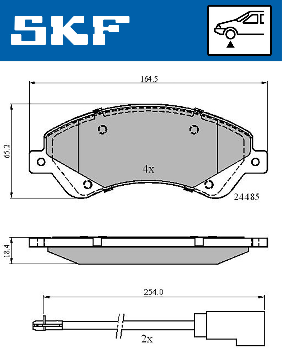 SKF Remblokset VKBP 80110 E