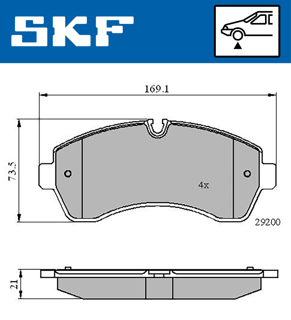SKF Remblokset VKBP 80115