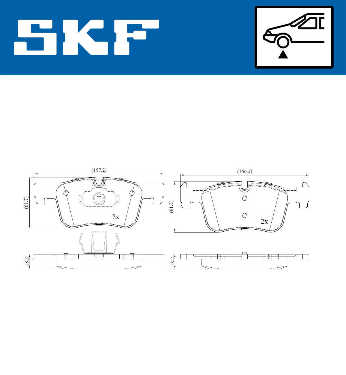 SKF Remblokset VKBP 80122