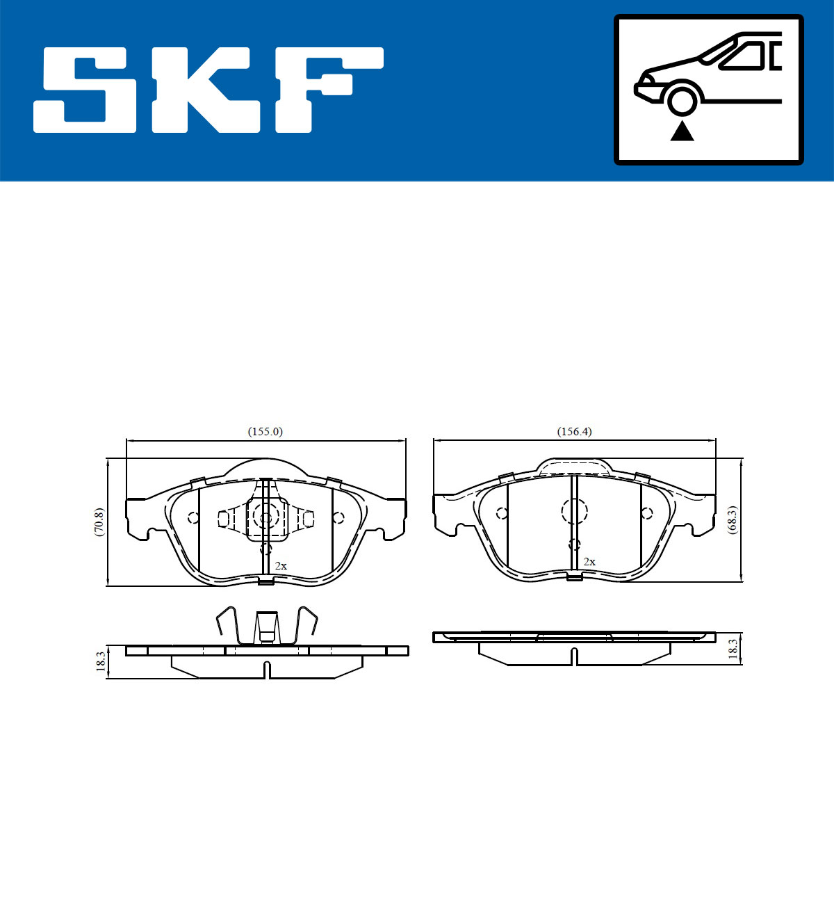 SKF Remblokset VKBP 80133