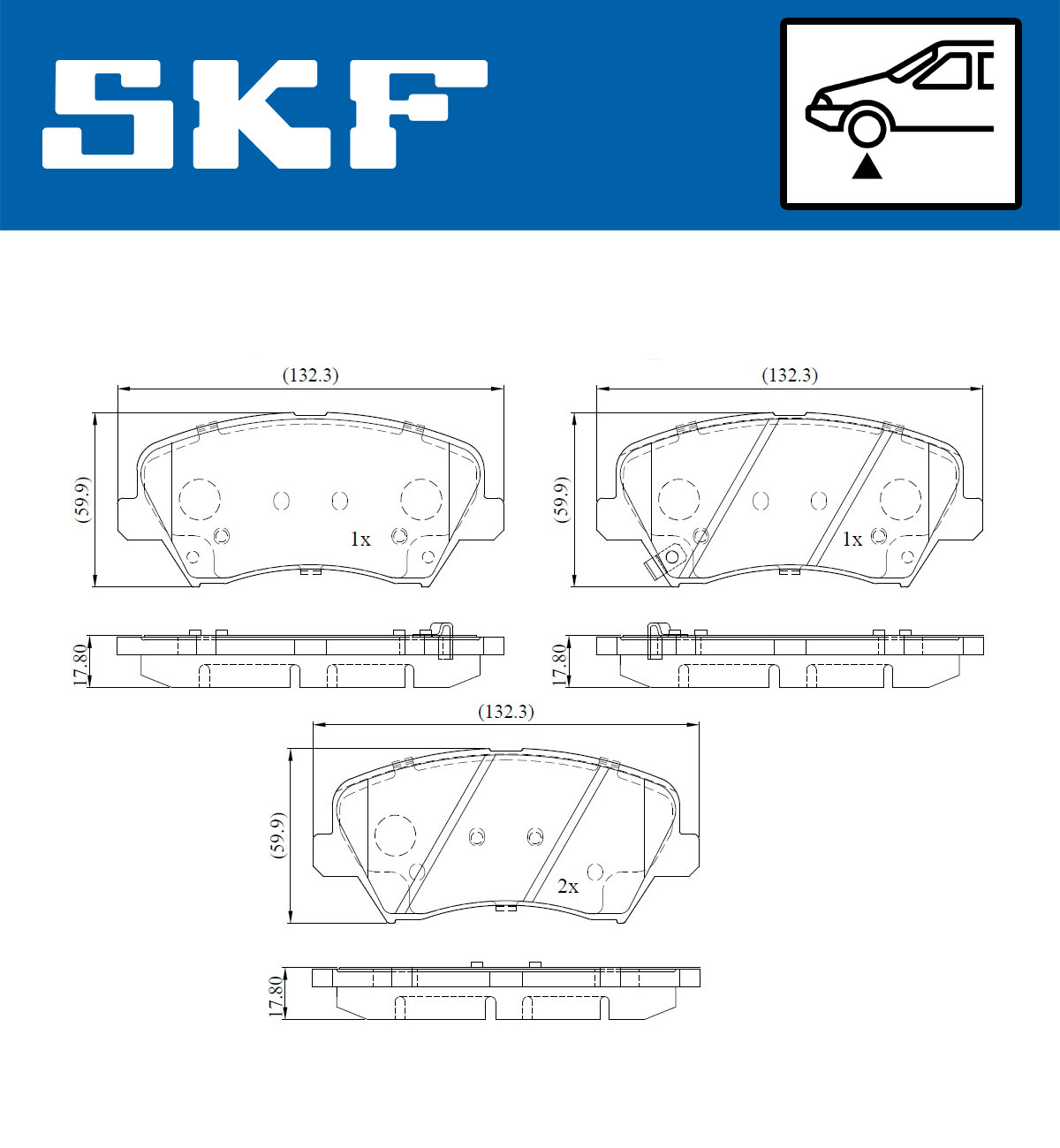 SKF Remblokset VKBP 80161 A