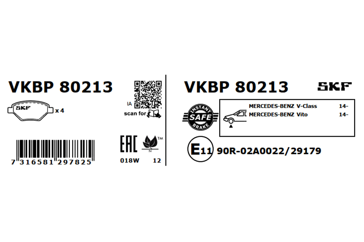 SKF Remblokset VKBP 80213