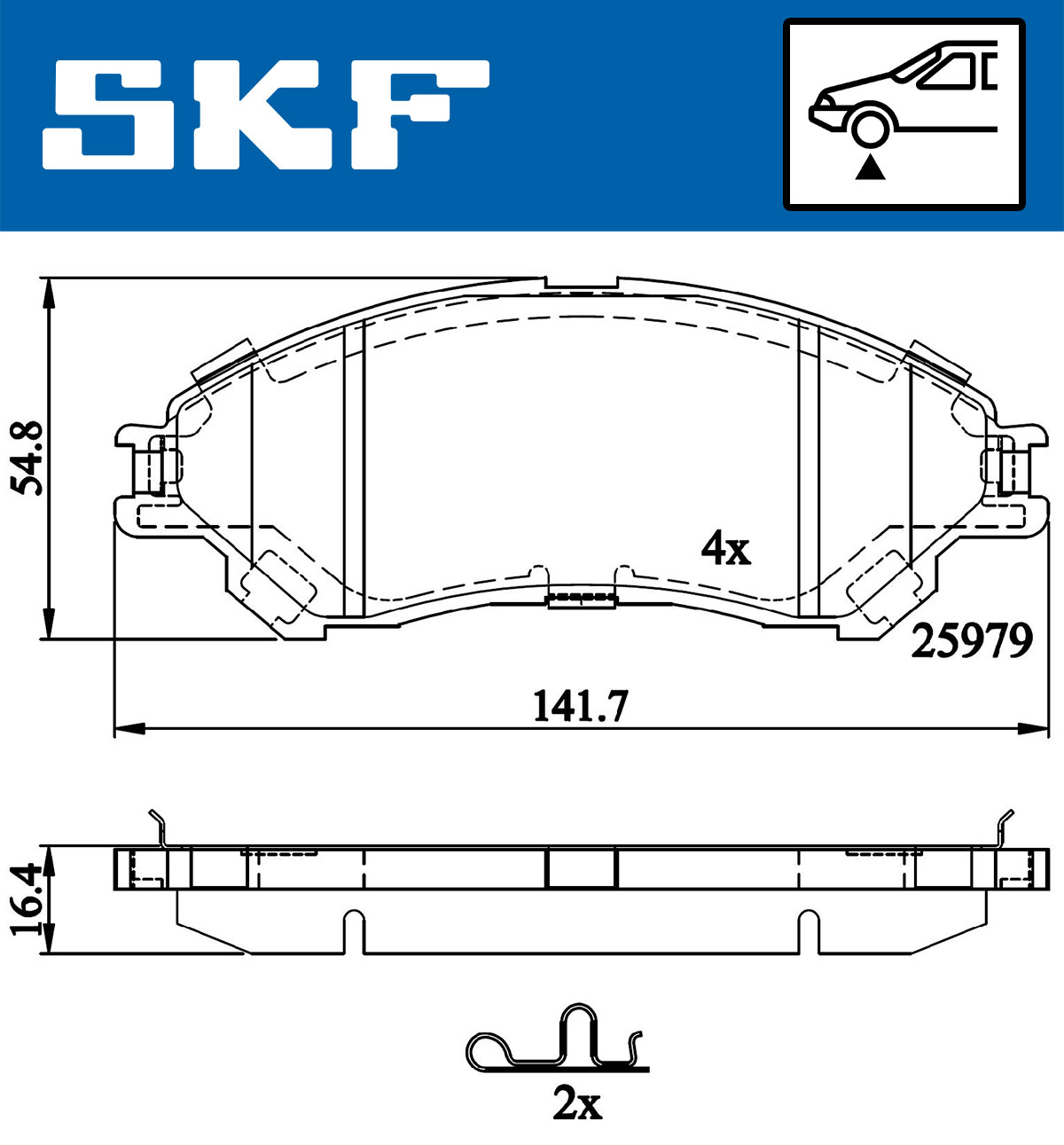 SKF Remblokset VKBP 80239 A