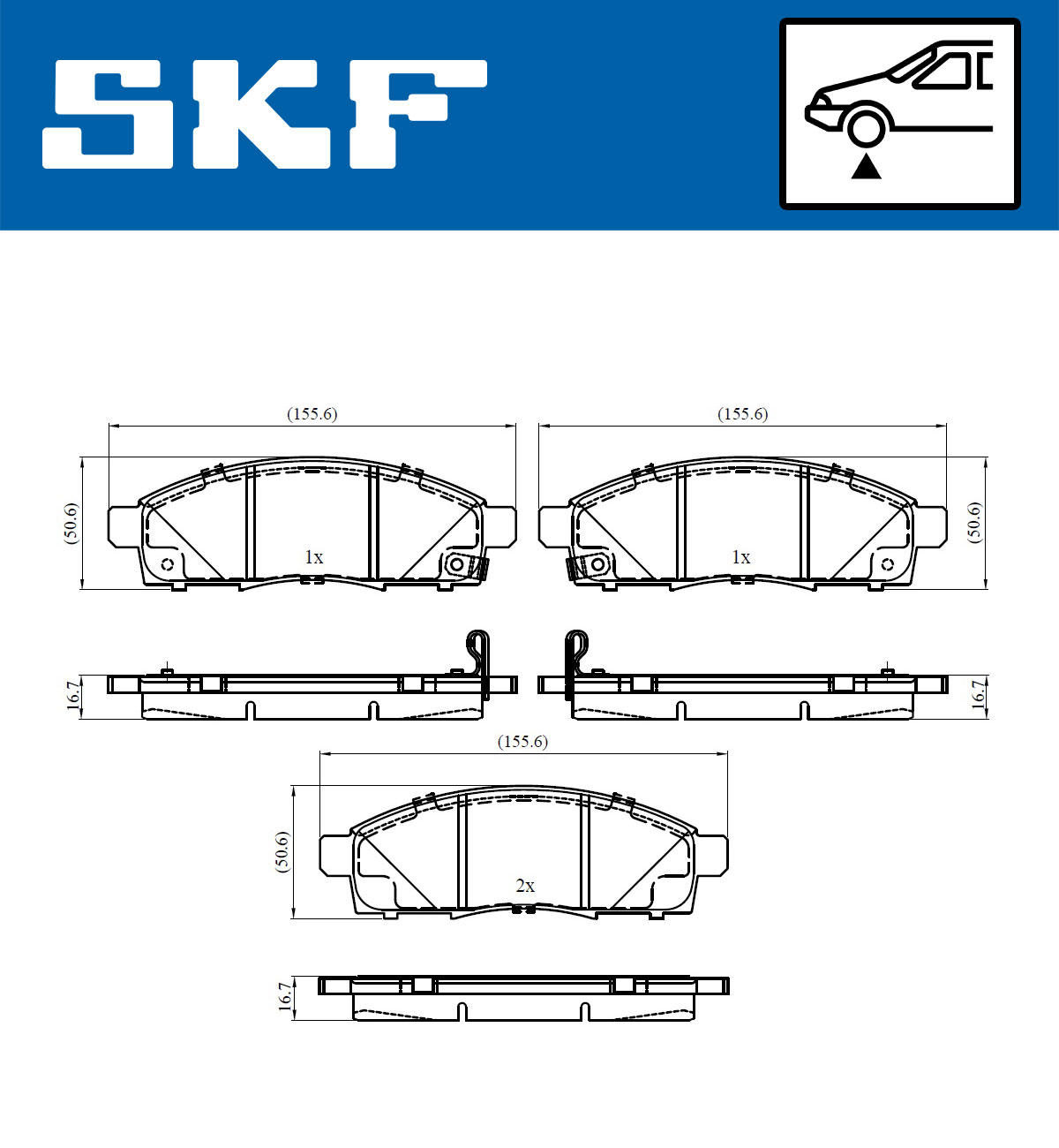 SKF Remblokset VKBP 80242 A