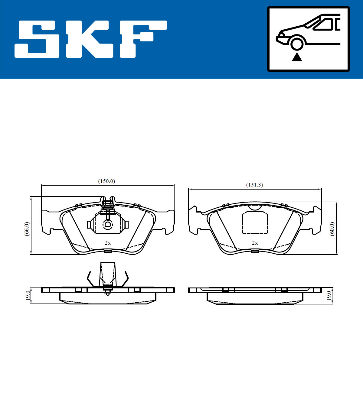 SKF Remblokset VKBP 80243