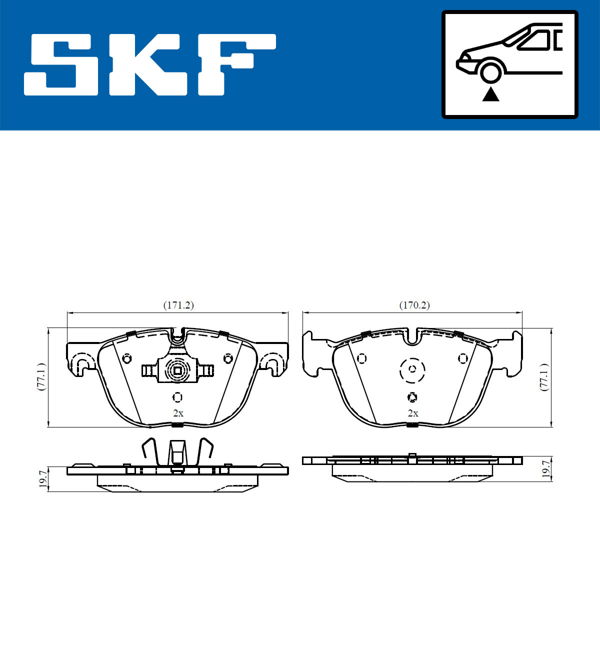 SKF Remblokset VKBP 80249