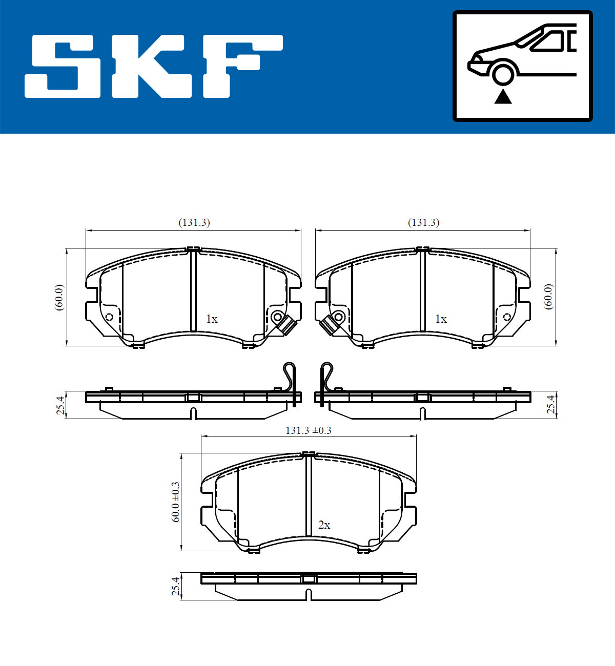 SKF Remblokset VKBP 80258 A