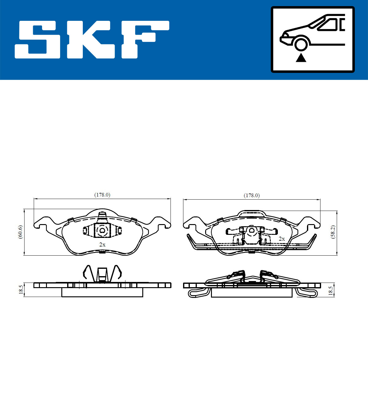 SKF Remblokset VKBP 80260