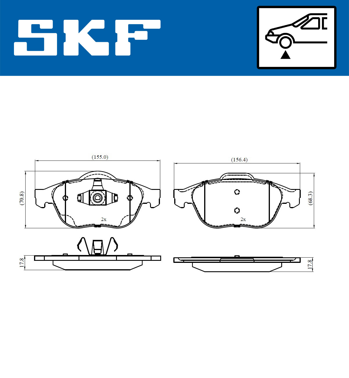 SKF Remblokset VKBP 80263