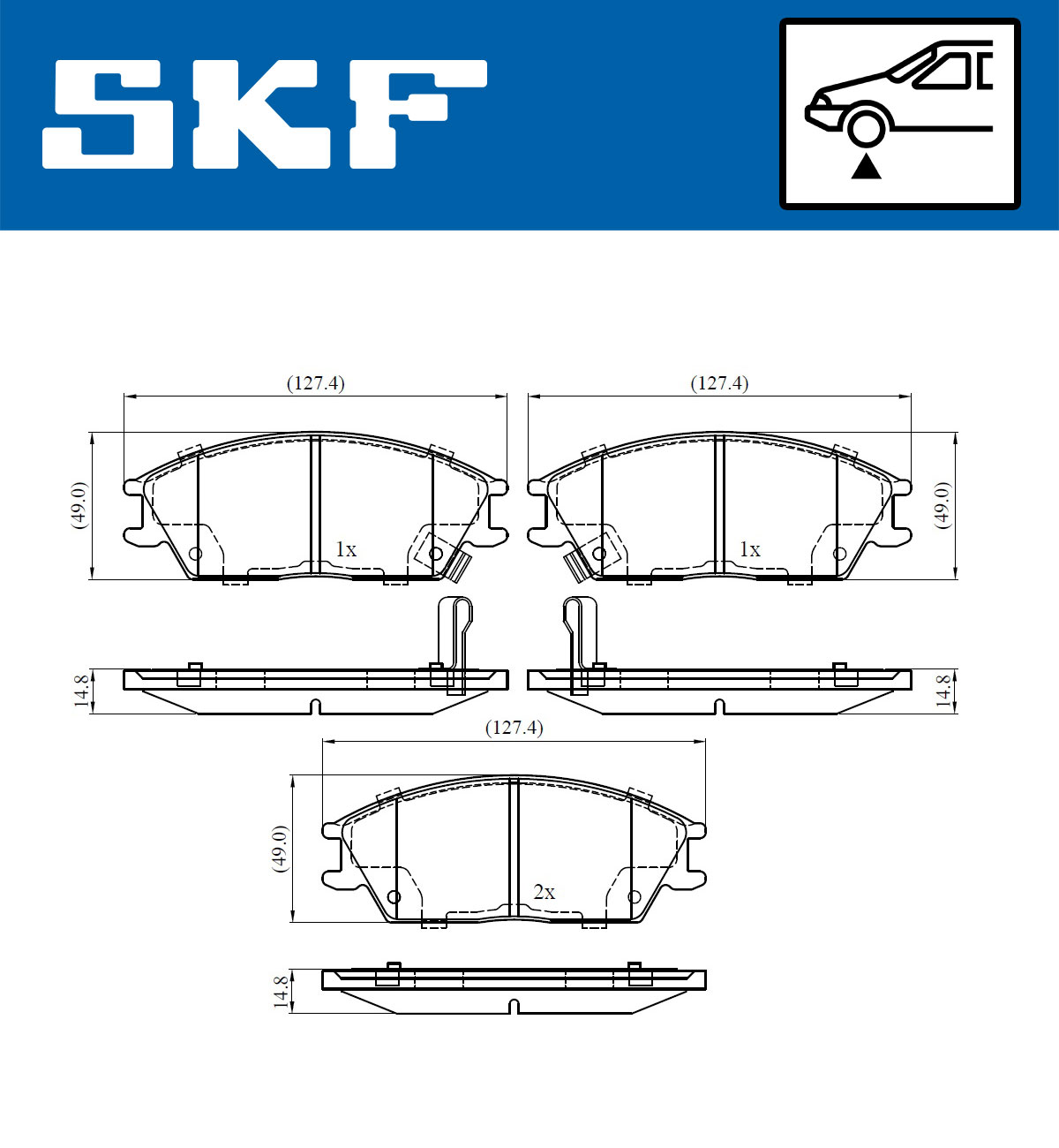 SKF Remblokset VKBP 80286 A