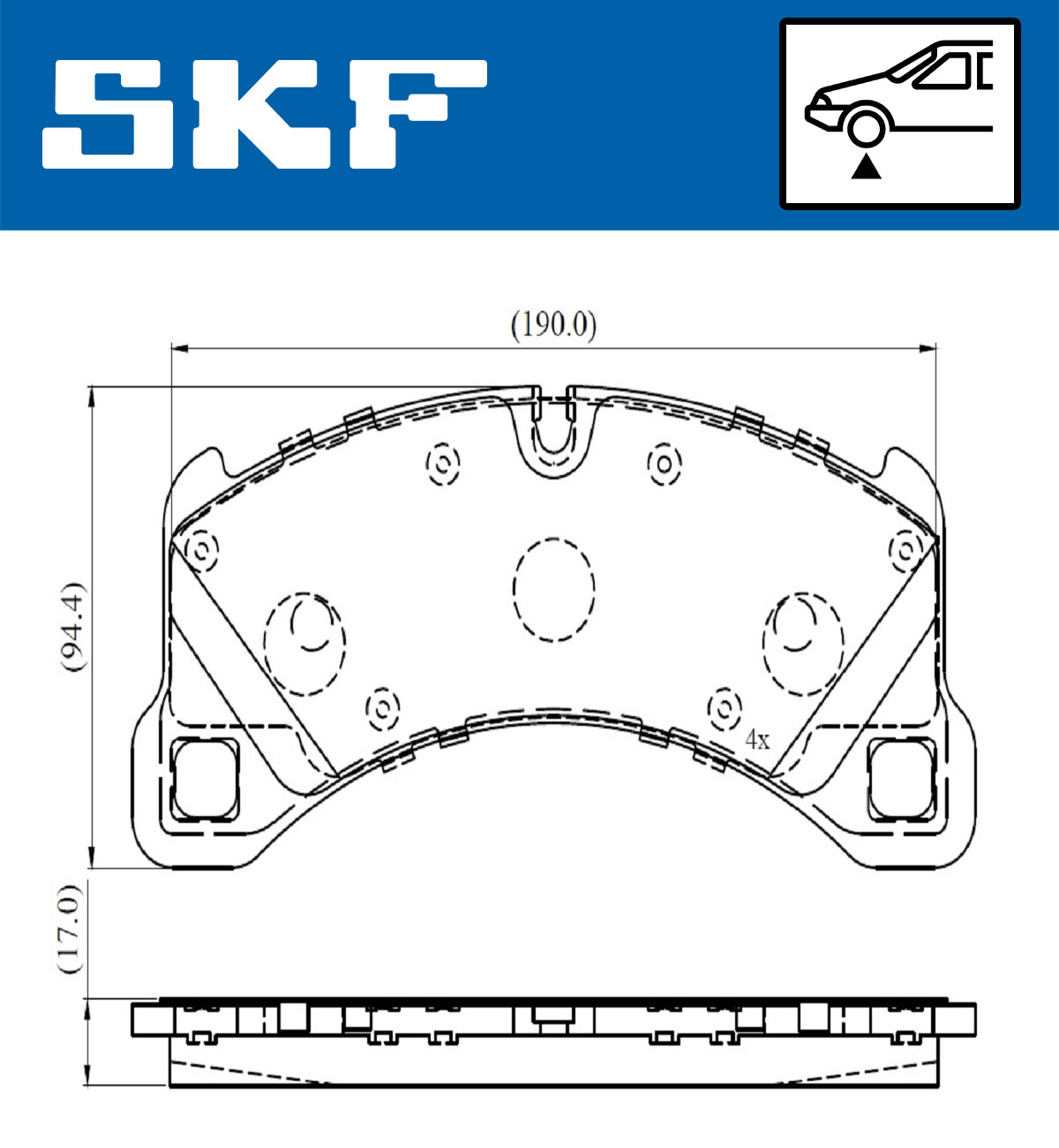 SKF Remblokset VKBP 80293