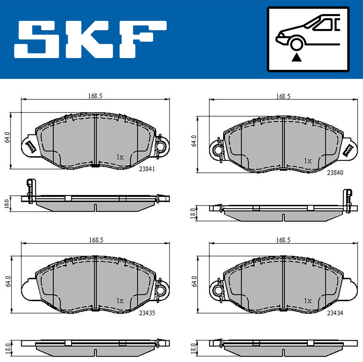SKF Remblokset VKBP 80300 A