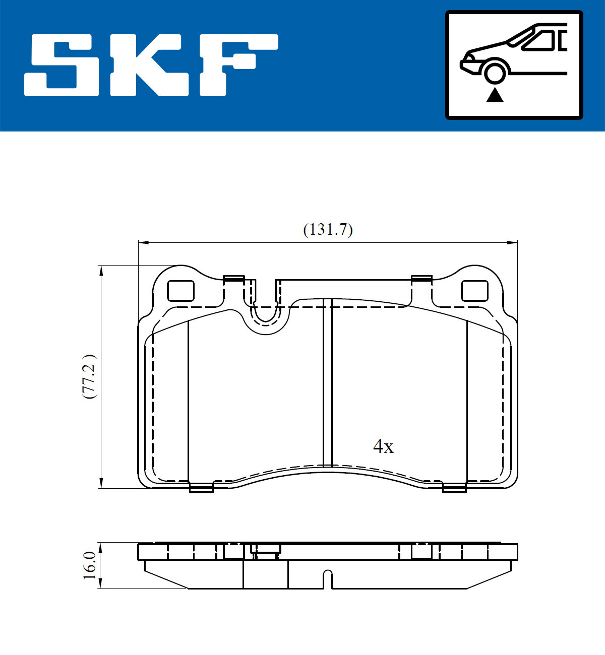 SKF Remblokset VKBP 80312