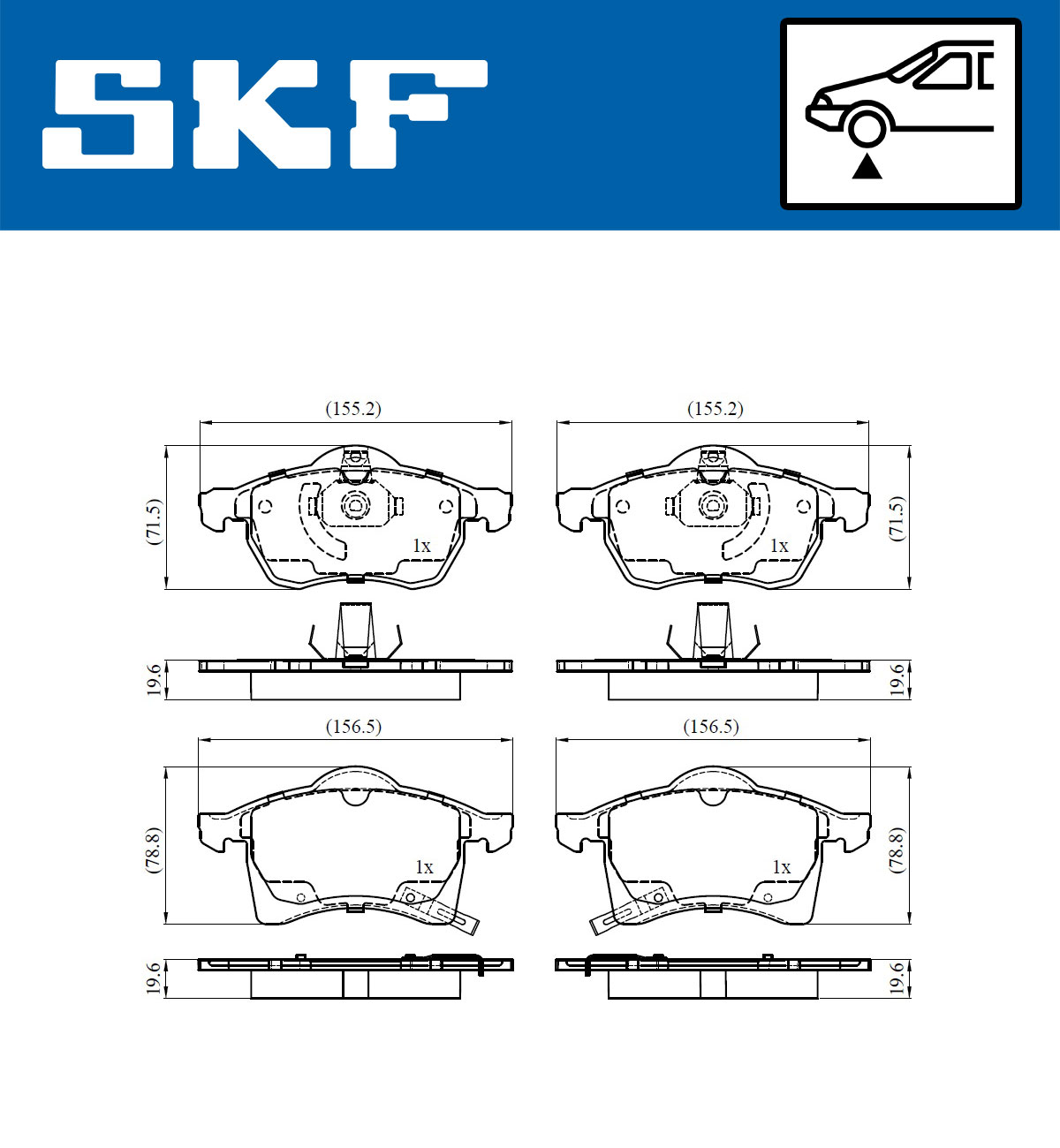 SKF Remblokset VKBP 80314 A