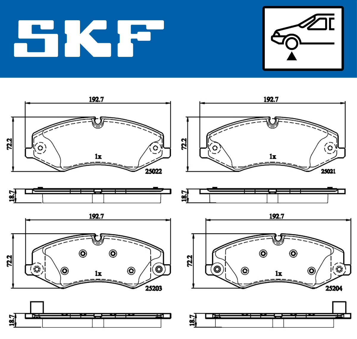 SKF Remblokset VKBP 80324