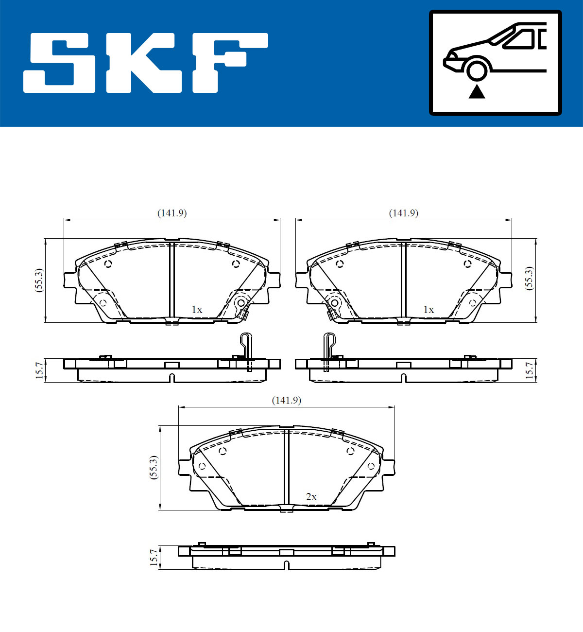 SKF Remblokset VKBP 80341 A