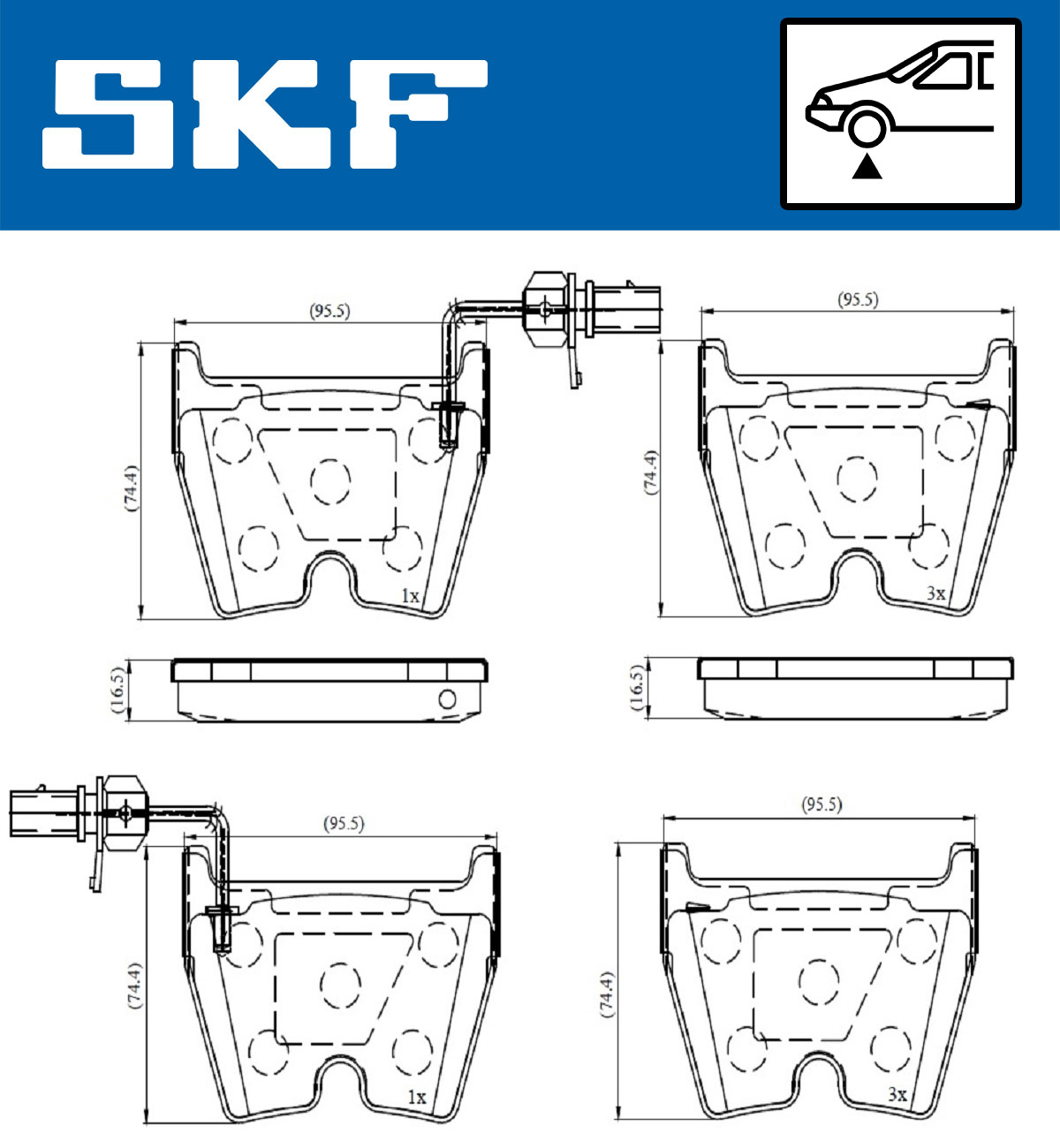 Remblokset SKF VKBP 80369 E