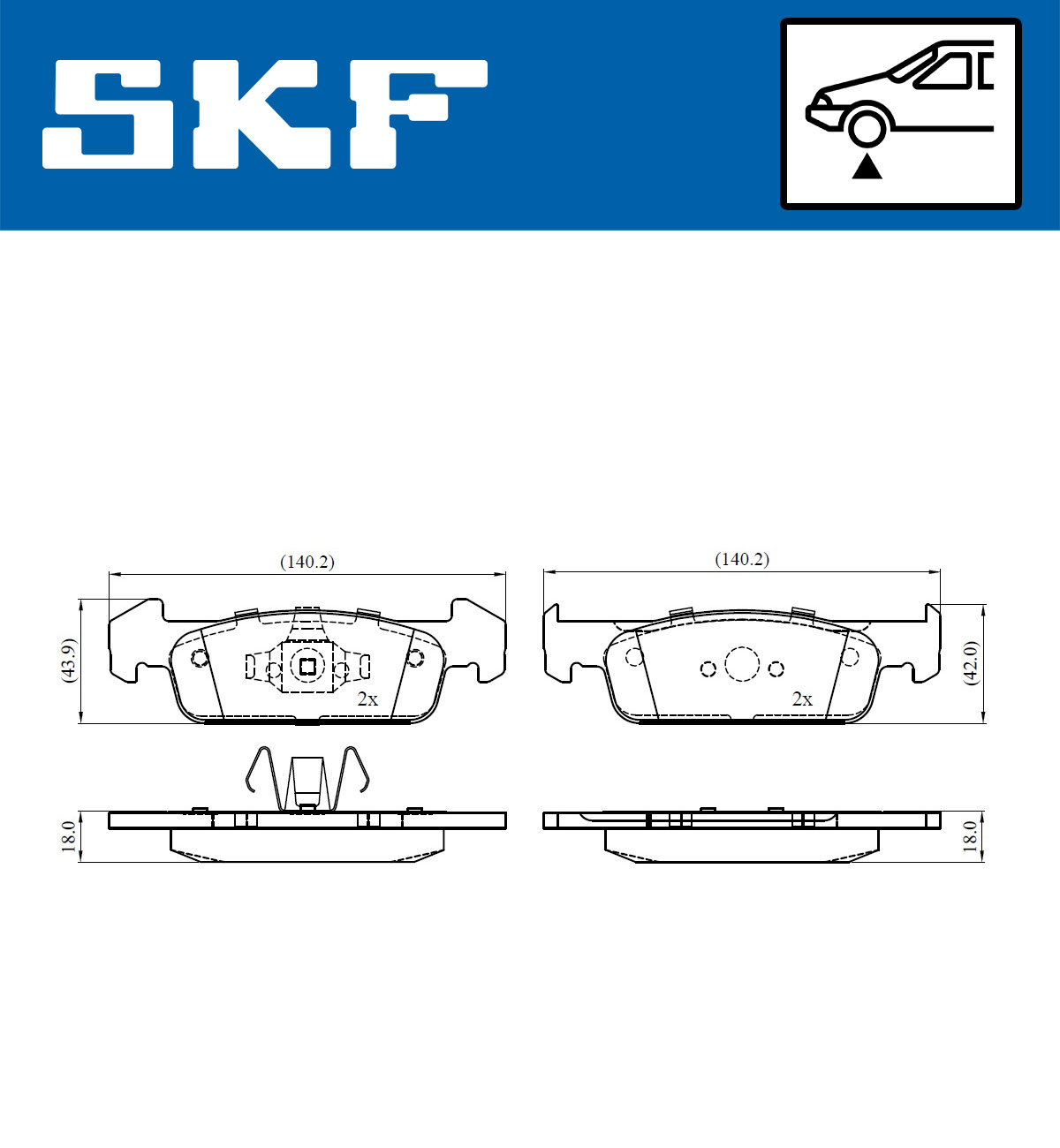 SKF Remblokset VKBP 80376