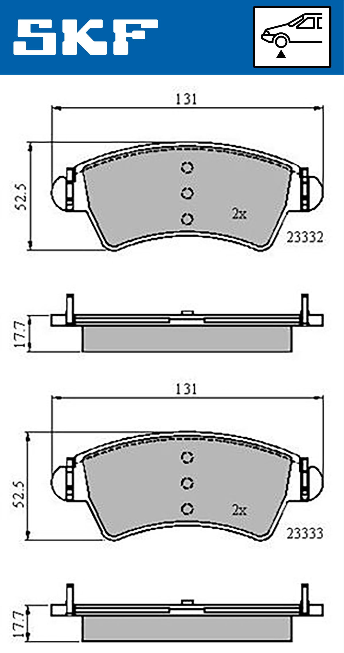 SKF Remblokset VKBP 80380