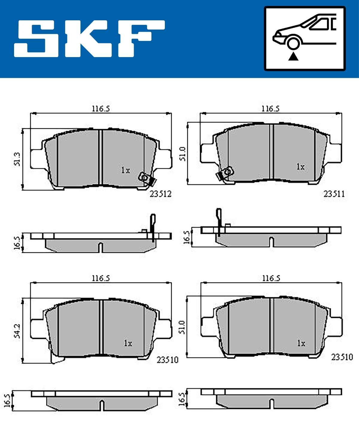 SKF Remblokset VKBP 80382 A