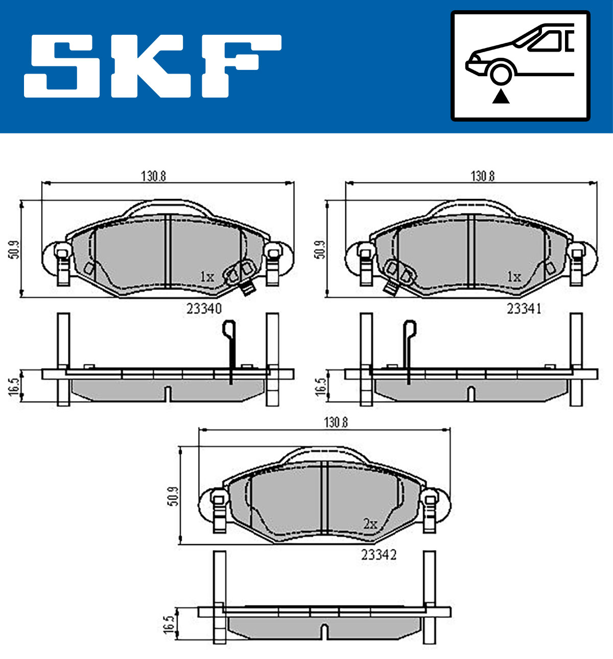 SKF Remblokset VKBP 80383 A