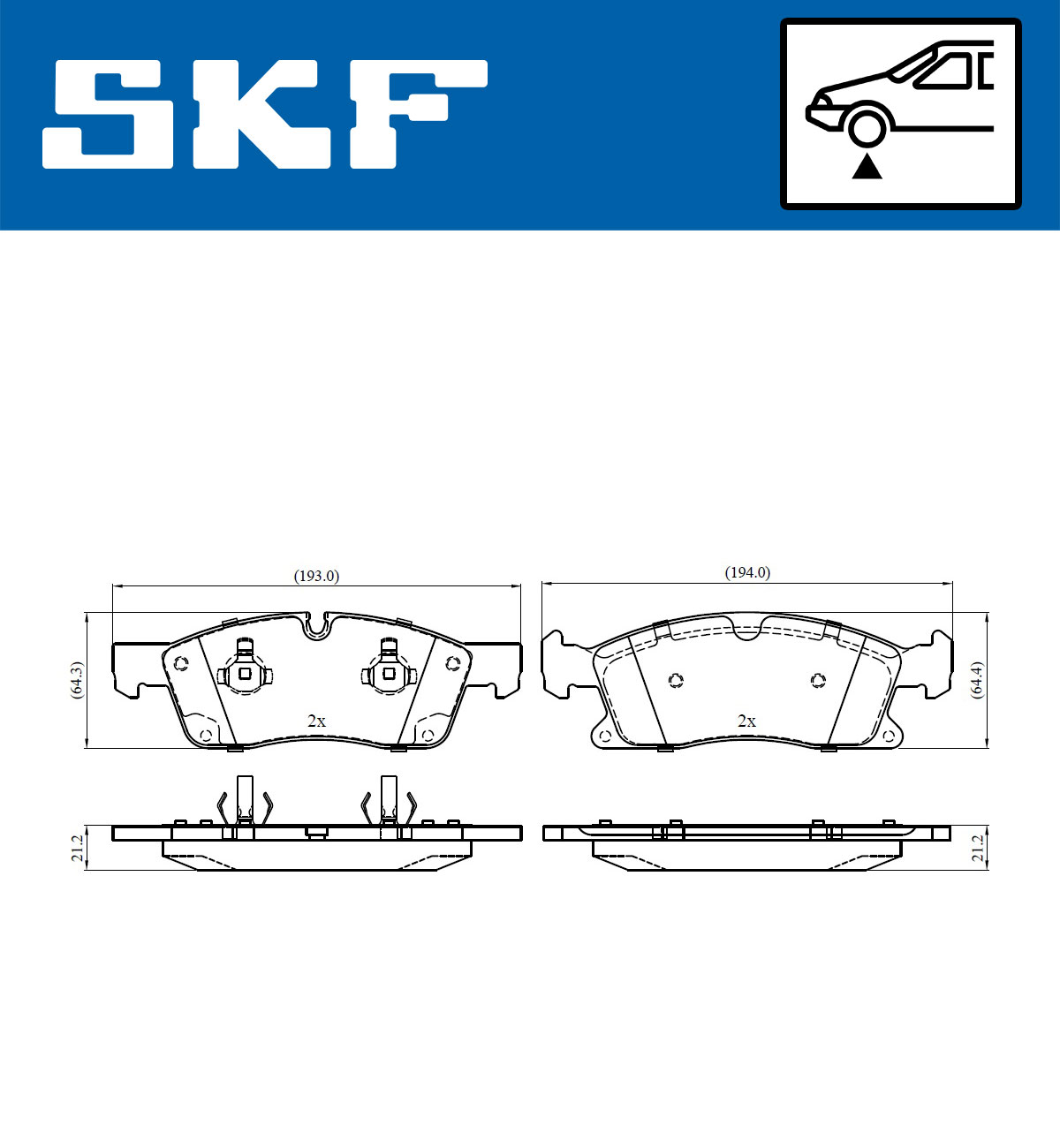 SKF Remblokset VKBP 80389