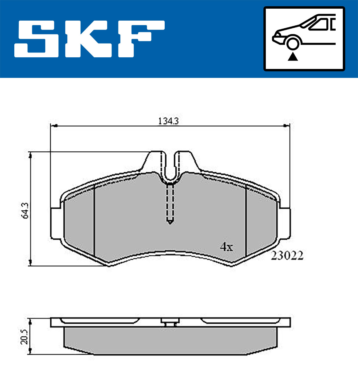 SKF Remblokset VKBP 80412