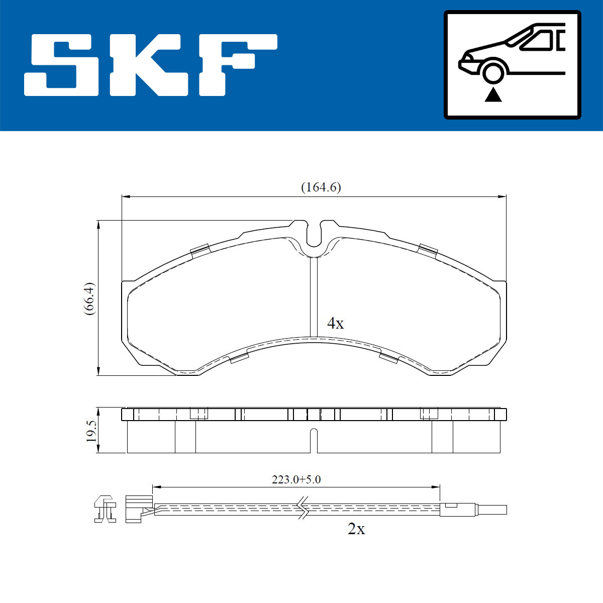 SKF Remblokset VKBP 80422 E