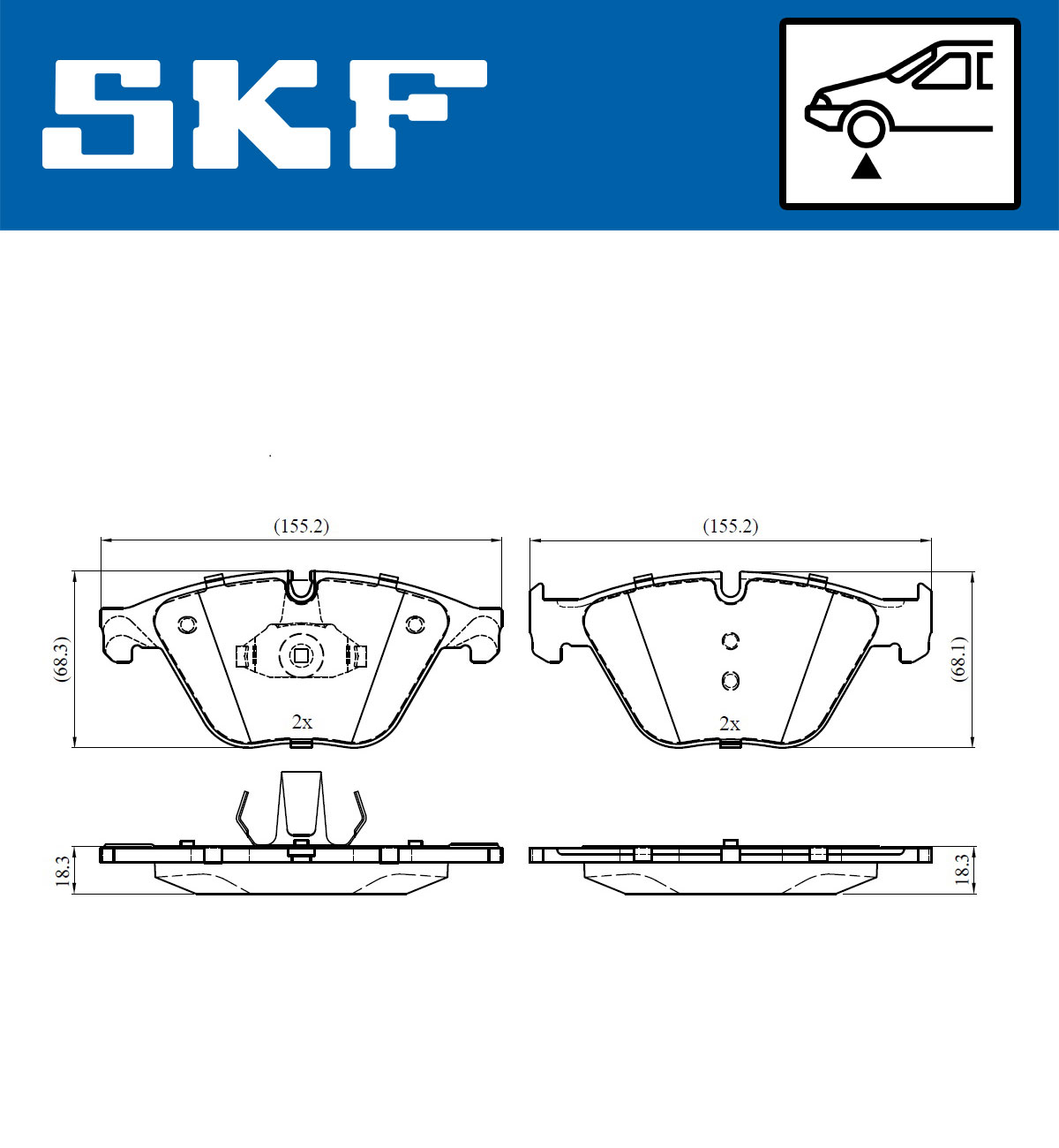 SKF Remblokset VKBP 80444