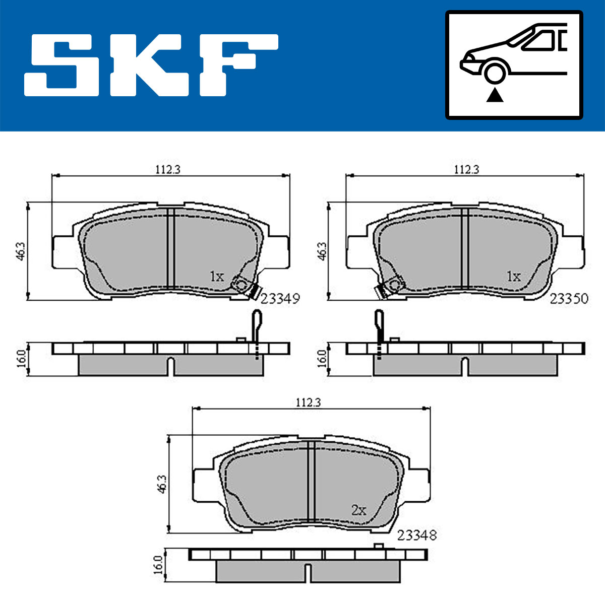 SKF Remblokset VKBP 80459 A