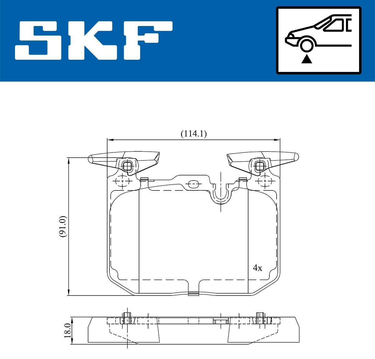 SKF Remblokset VKBP 80467