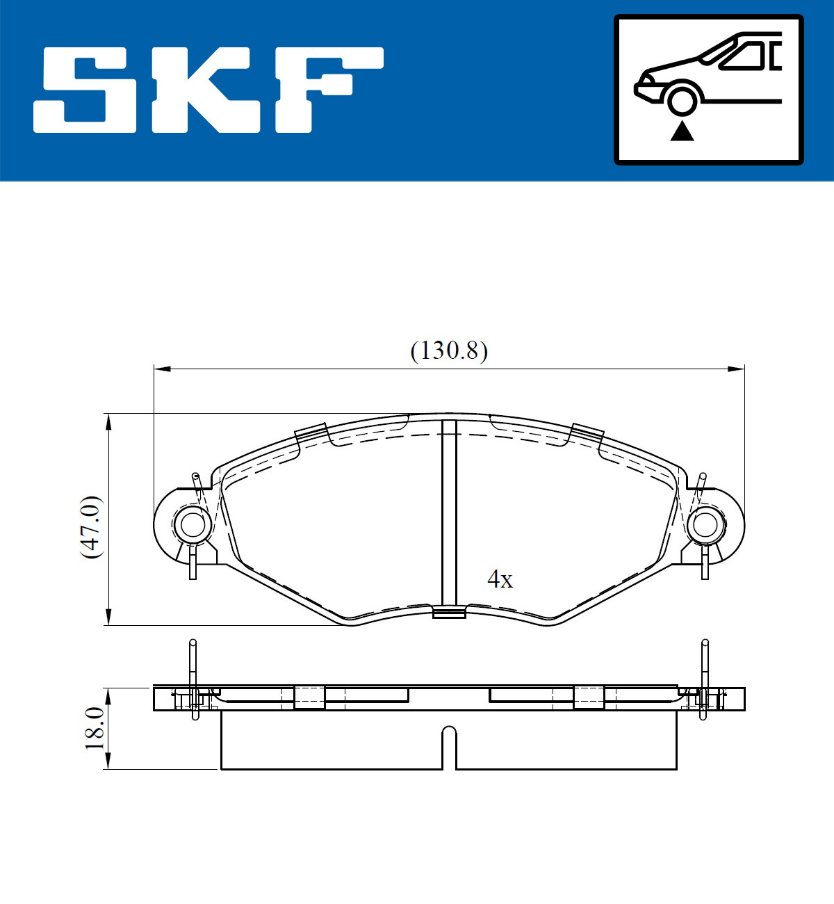 SKF Remblokset VKBP 80470