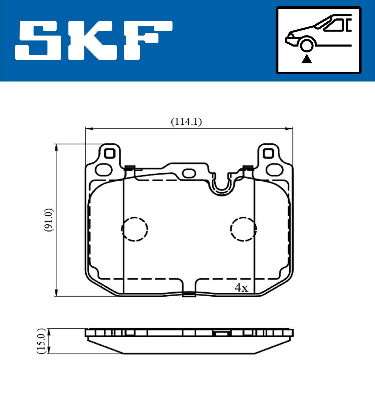 SKF Remblokset VKBP 80481