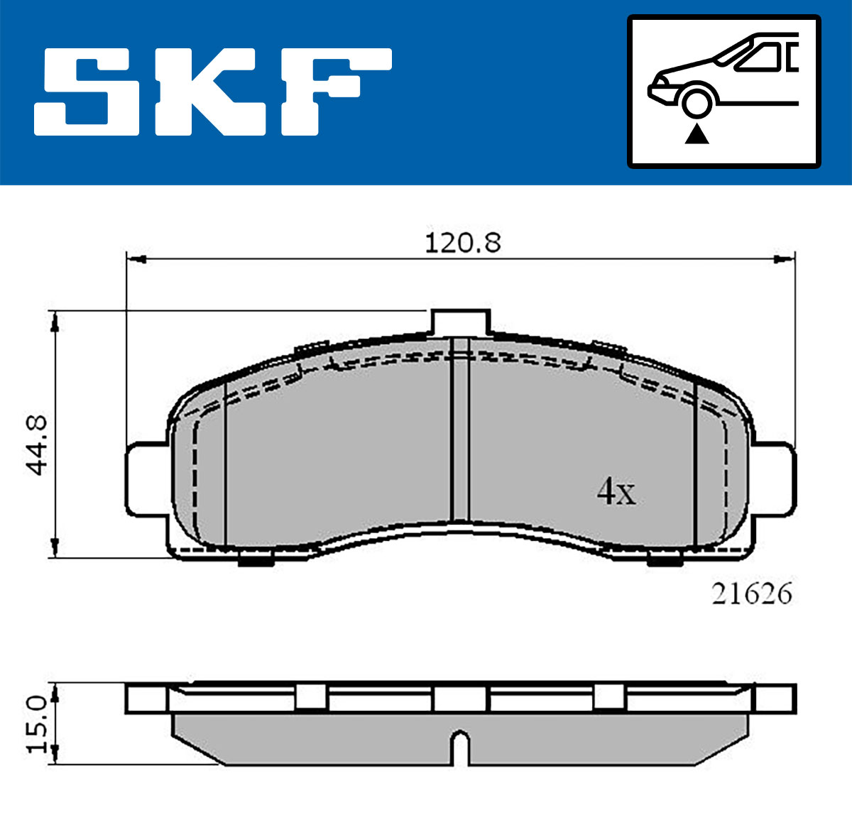 Remblokset SKF VKBP 80492
