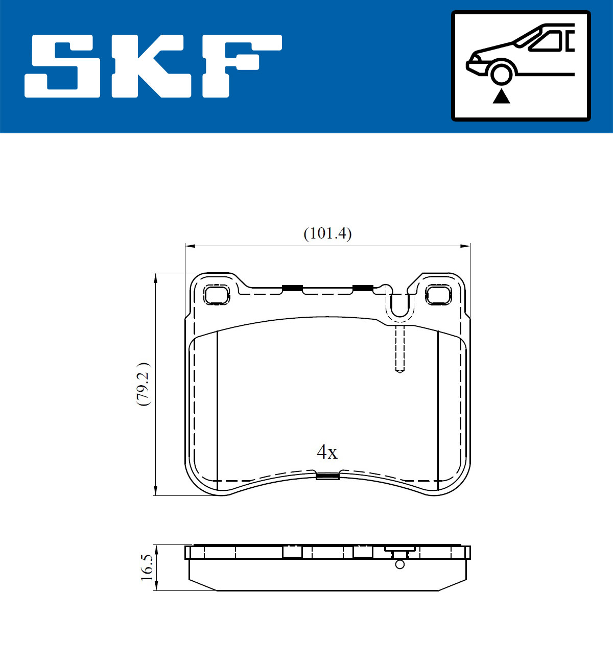 SKF Remblokset VKBP 80495