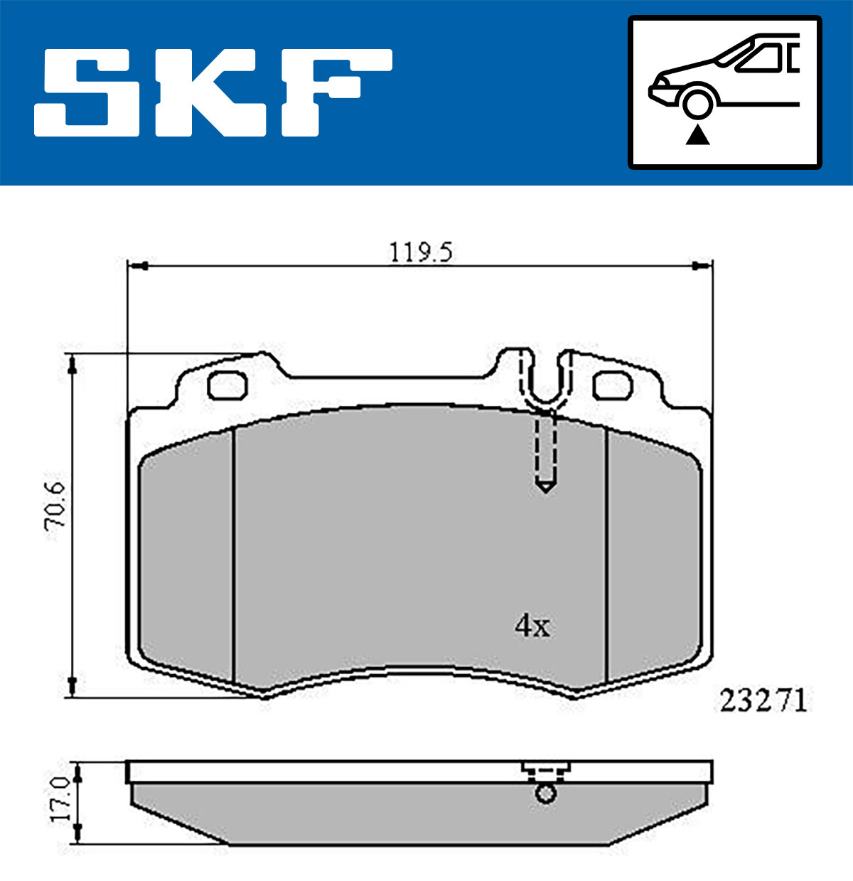 SKF Remblokset VKBP 80513