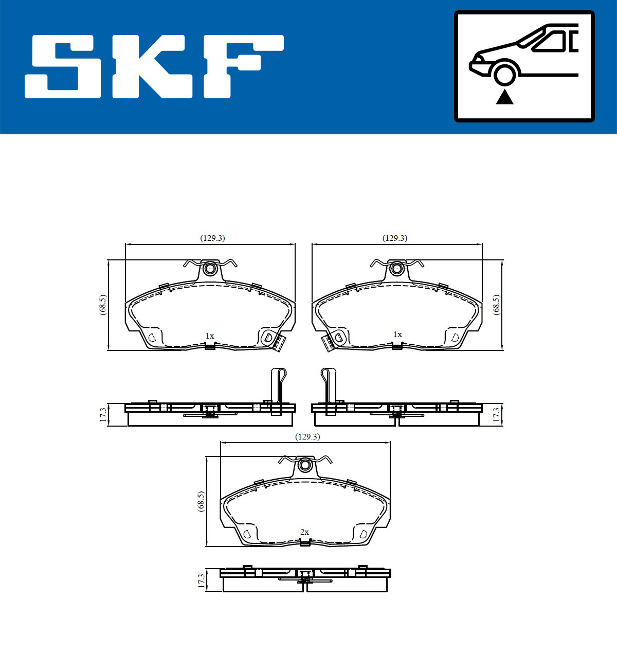 SKF Remblokset VKBP 80577 A