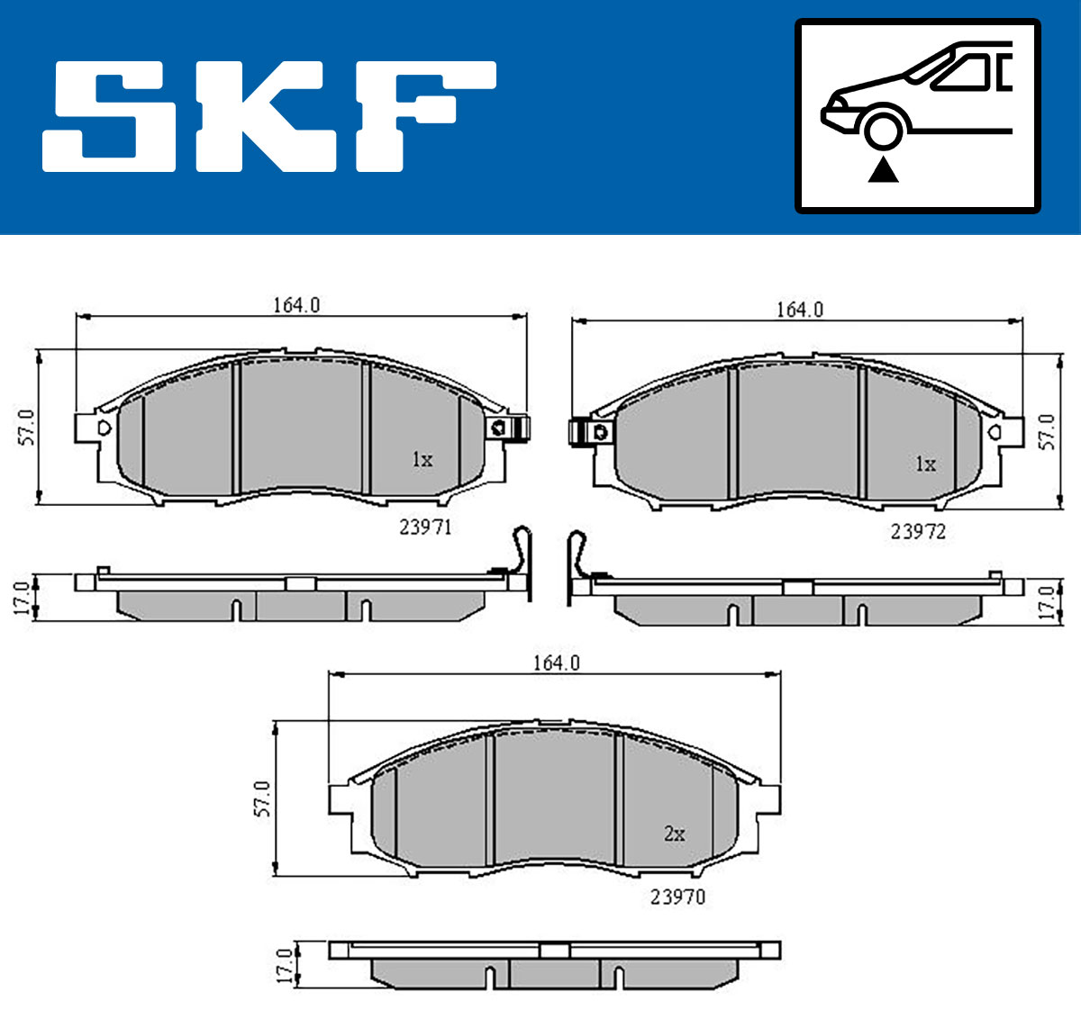 SKF Remblokset VKBP 80578 A