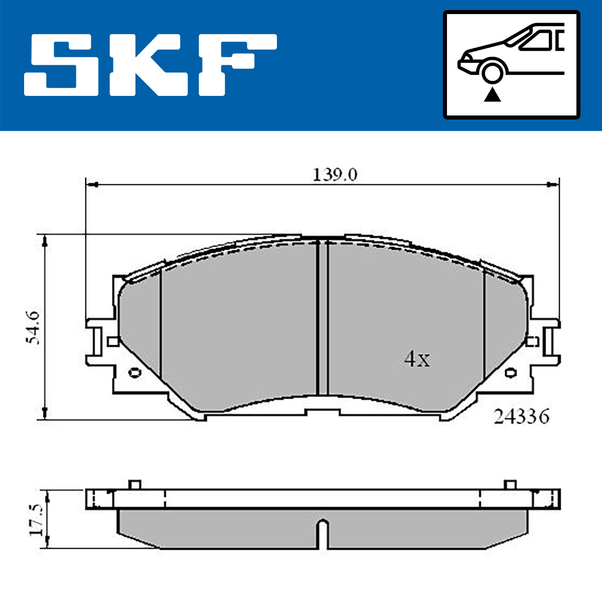 SKF Remblokset VKBP 80579