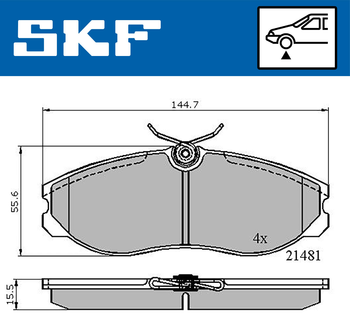 SKF Remblokset VKBP 80603