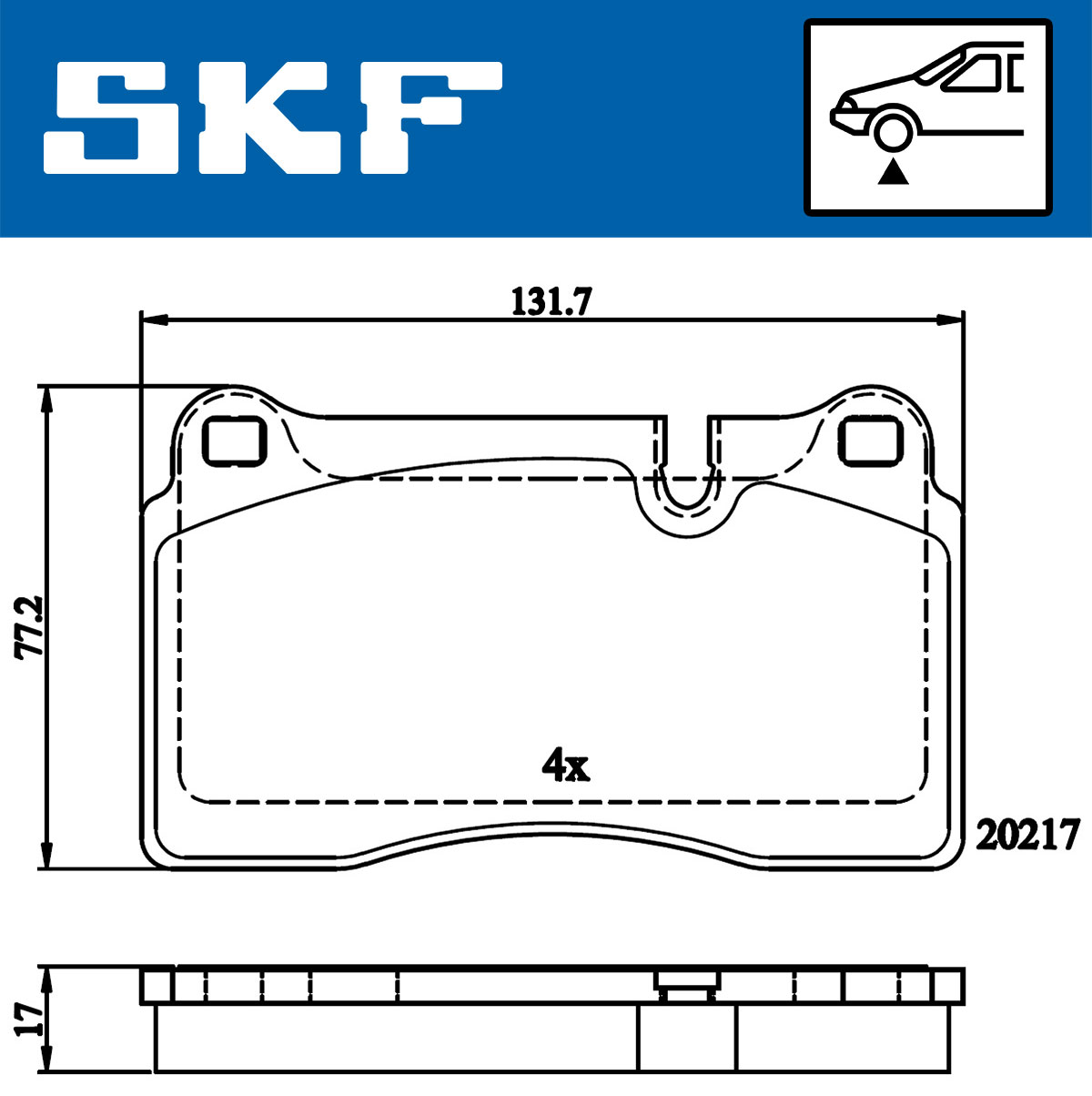 SKF Remblokset VKBP 80609