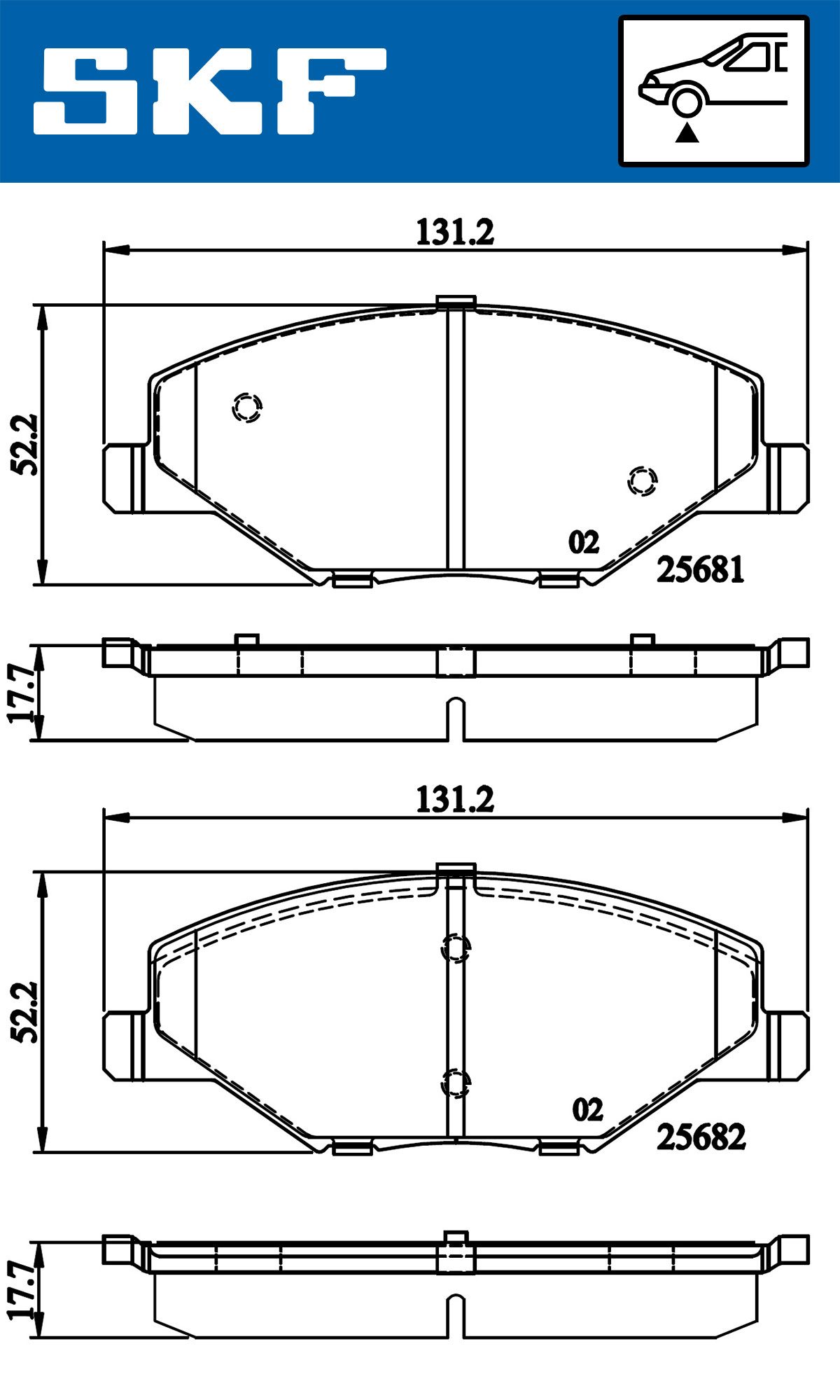 SKF Remblokset VKBP 80628