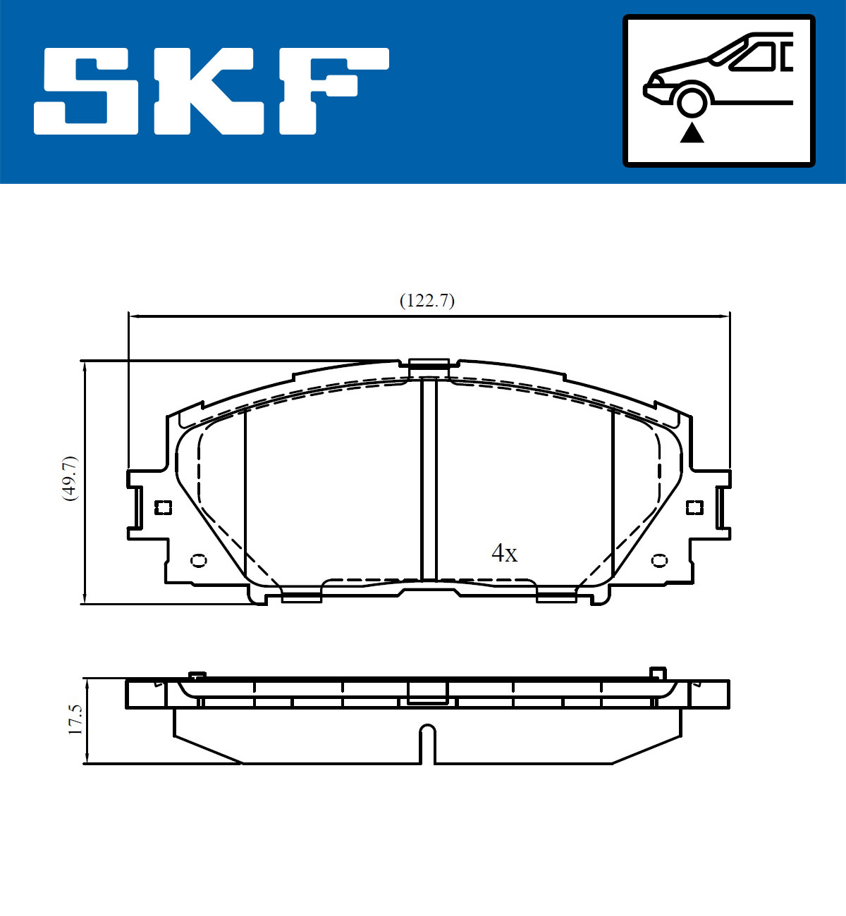 SKF Remblokset VKBP 80680