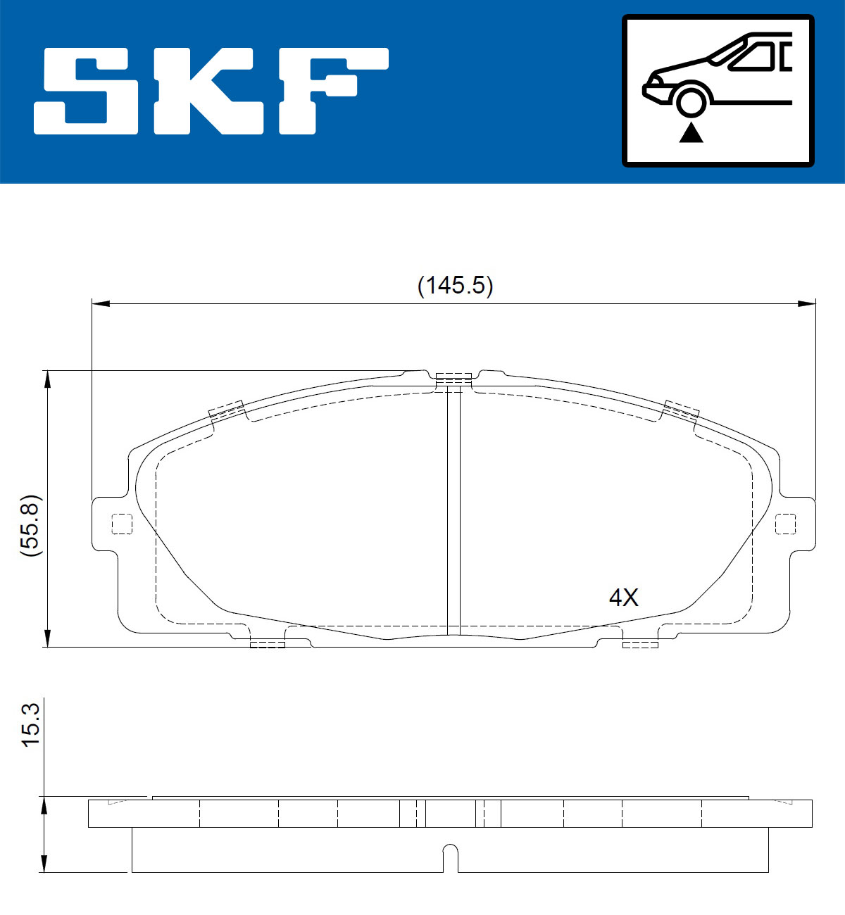 SKF Remblokset VKBP 80688