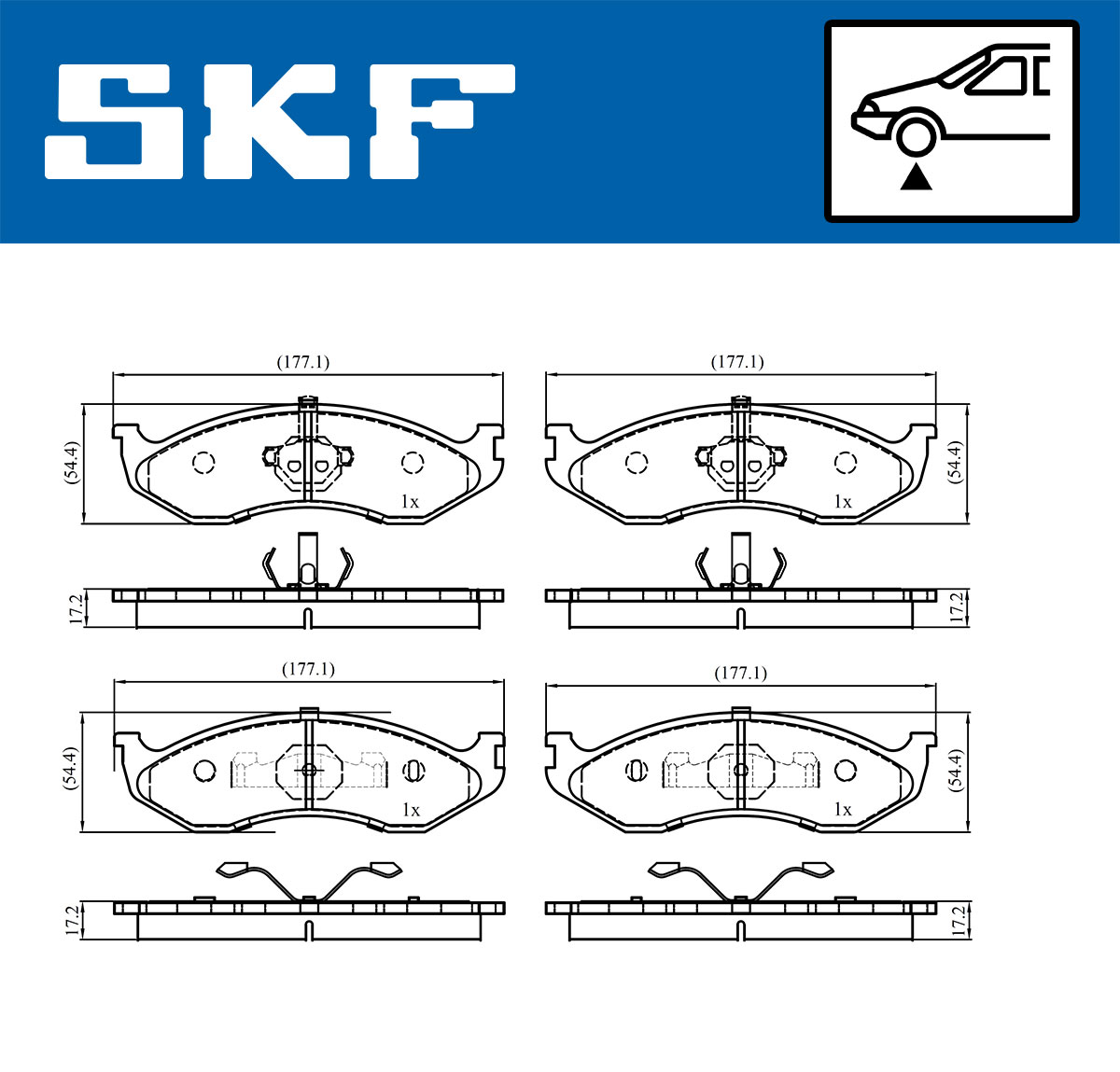 SKF Remblokset VKBP 80741